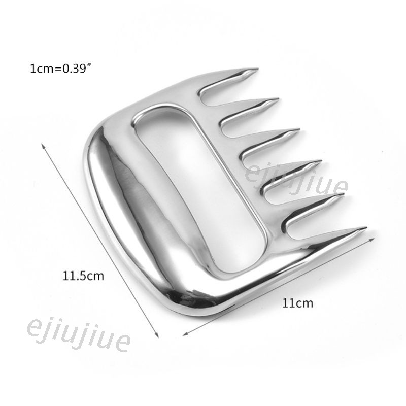 Set 2 Nĩa Hình Móng Gấu Hỗ Trợ Xé Thịt Bằng Thép Không Gỉ Tiện Dụng
