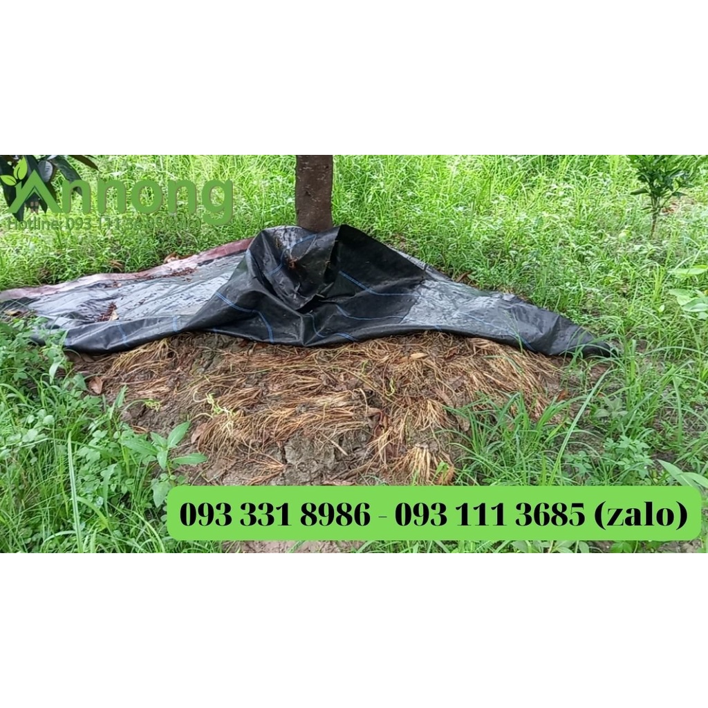 Tấm Bạt Phủ Gốc Cây Chống Cỏ Mọc 120g/m2 1.2m x 1.2m, Hàng Dày