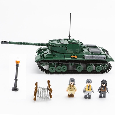 Đồ chơi lắp ráp Xe Tăng Liên Xô IS-2, Sluban B0979 Russy Tank, Xếp hình thông minh, Mô hình Xe Tăng