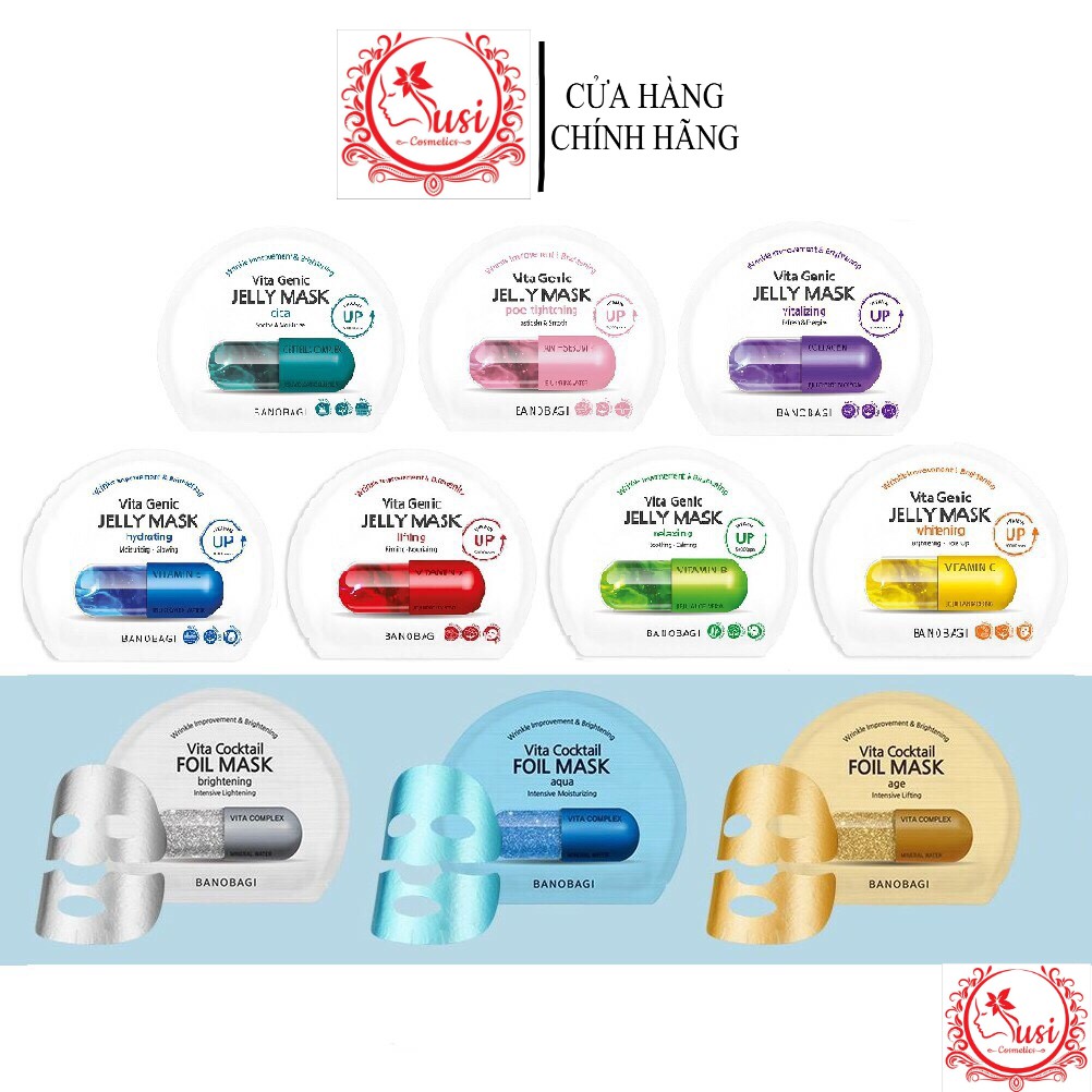 ( MẪU MỚI NHẤT) Mặt Nạ Vita Genic Banobagi Jelly Mask Hàn Quốc