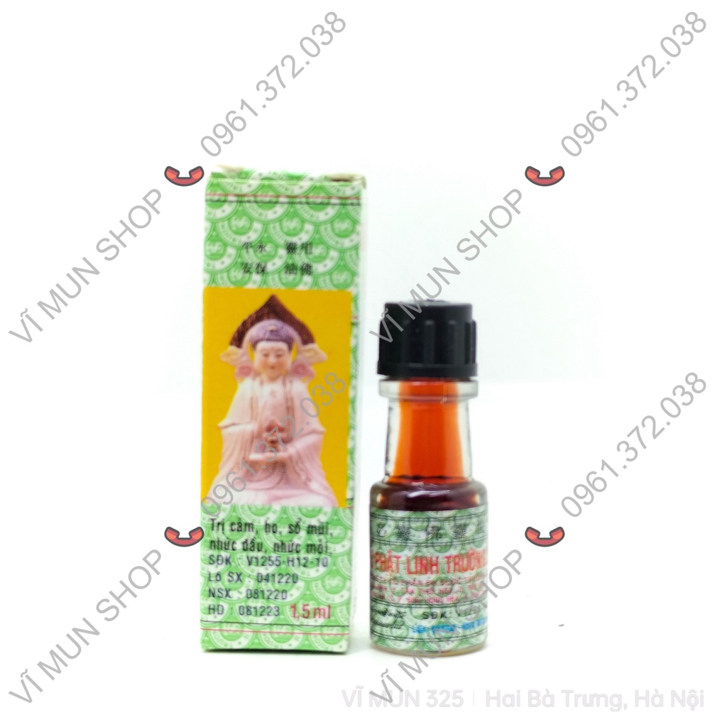 Dầu xoa bóp Phật Linh Trường sơn chai 1,5 ml và  5ml