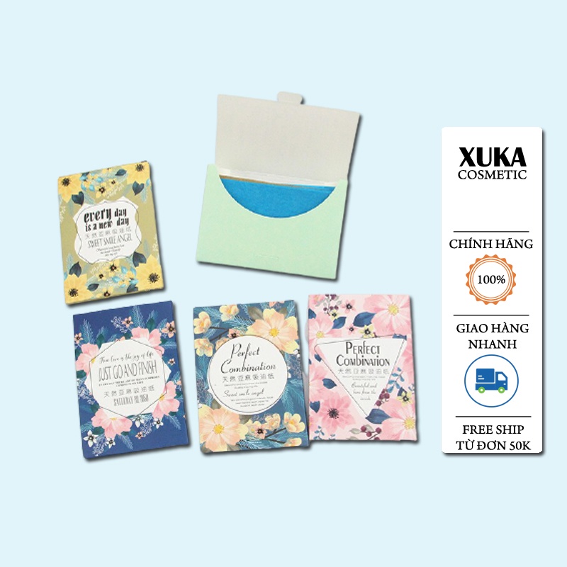Giấy thấm dầu da mặt  50 miếng nội địa trung Xuka cosmetic