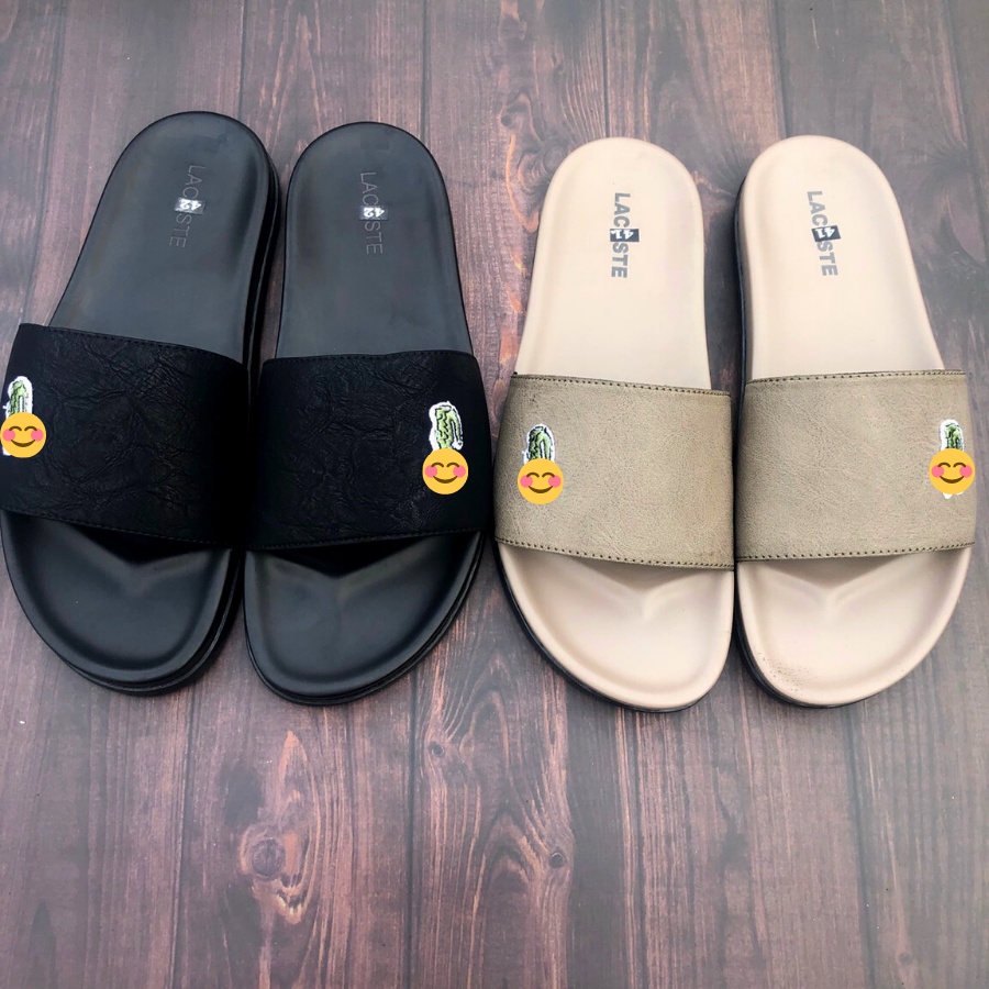 Dép lacoste quai da hàng cao cấp