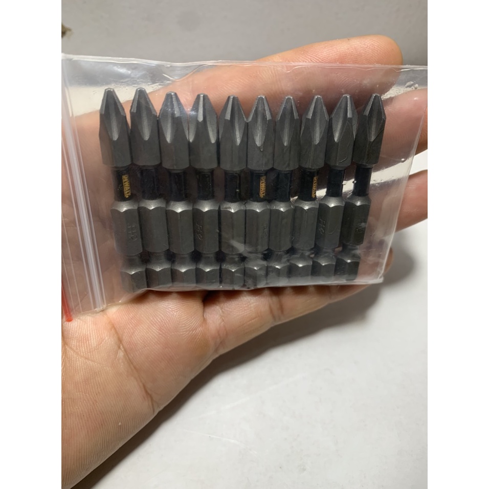 ( Khuyến mãi ) Túi 10 mũi vít Dewalt PH2 dài 50mm chính hãng có từ