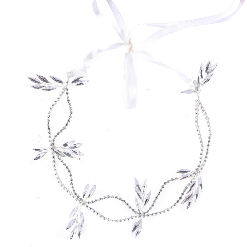 Vòng hoa cài tóc cô dâu đính đá lấp lánh