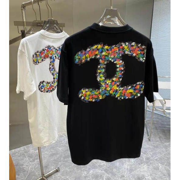 Áo thun cotton tay ngắn in chữ nhiều màu sắc thời trang cho cặp đôi