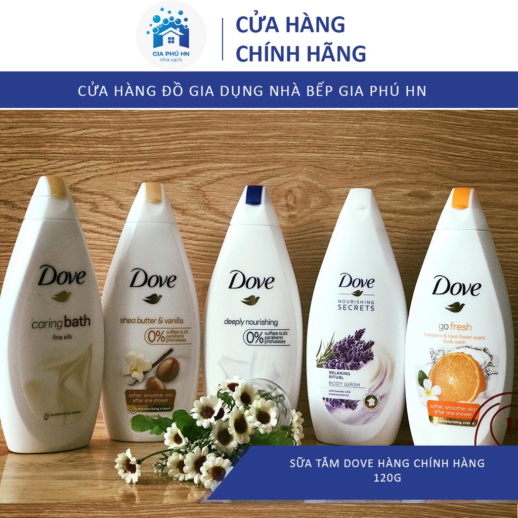 Sữa Tắm Dưỡng Thể DOVE, Sữa Tắm Dove Cao Cấp Đức Chai 120g, Làm Trắng, Chống Lão Hoá Cho Da, Giao Màu Ngẫu Nhiên