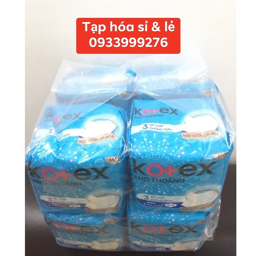 8 gói BVS Kotex dày có cánh khô thoáng (gói 8 miếng)