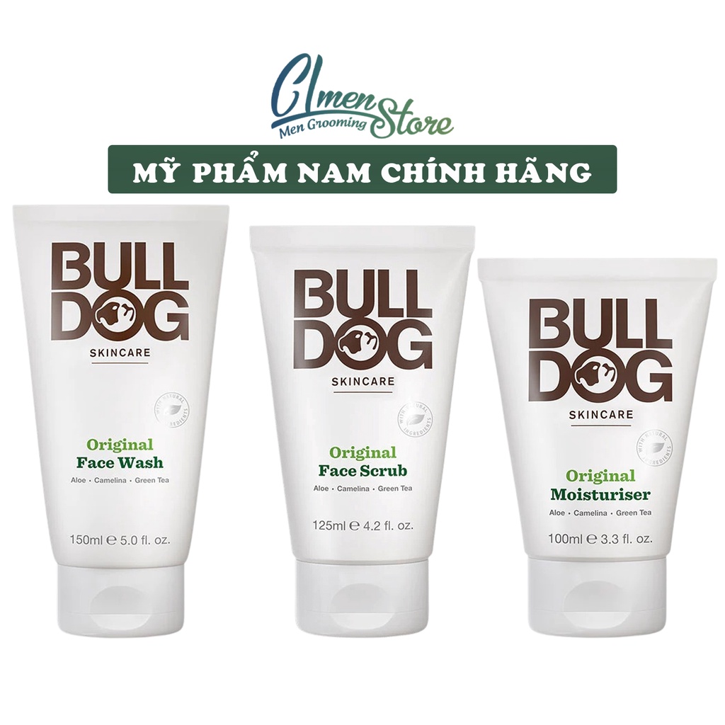 Da Thường | Sản Phẩm Chăm Sóc Da Mặt Cho Nam Bulldog Skincare Original - (Sữa rửa mặt - Tẩy tế bào chết - Kem dưỡng ẩm)