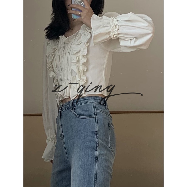 Áo Kiểu Dài Tay Thiết Kế Mới Thời Trang Mùa Hè Dành Cho Nữ