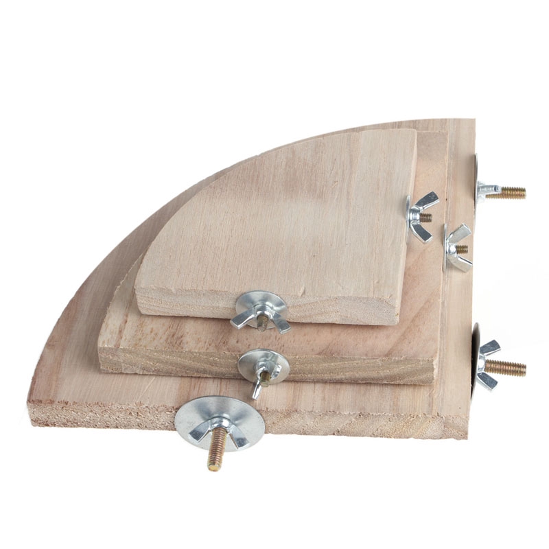 Bệ Đứng Bằng Gỗ 17x17cm Cho Vẹt