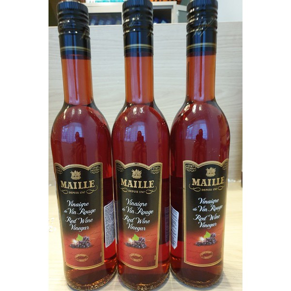 Combo 3 chai Dấm vang đỏ hiệu Maille 500ml