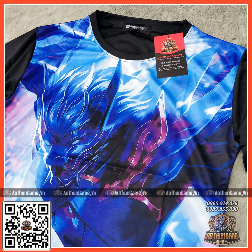 ☘️ Áo liên quân mobile Nakroth Khiêu Chiến AIC rmới nhất (3D Đen) ☘️ (Shop AoThunGameVn)