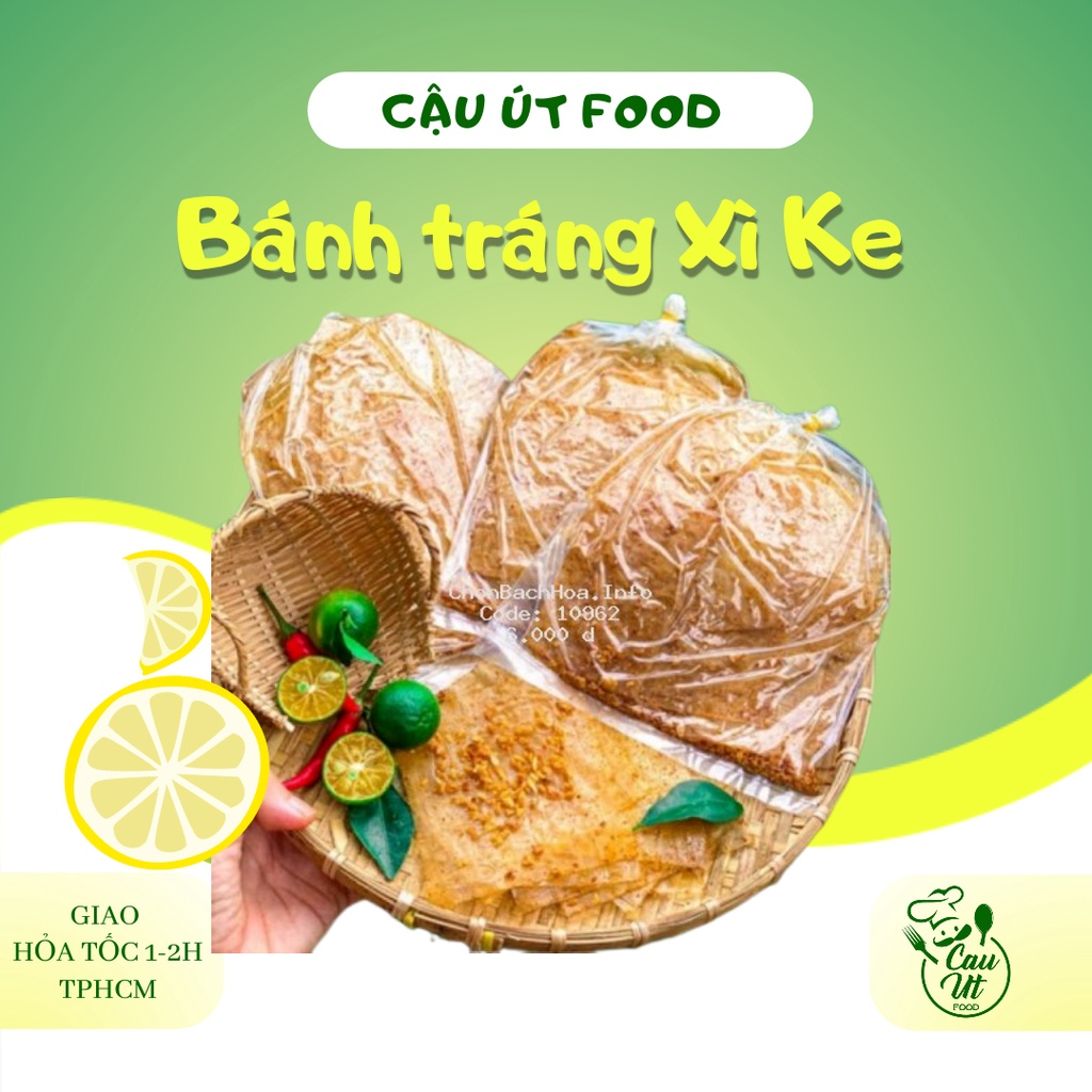 Bánh tráng xì ke, Bánh tráng muối nhuyễn siêu cay Tây Ninh, Đồ ăn vặt Cậu Út Food | BigBuy360 - bigbuy360.vn