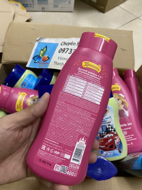 Sữa tắm và gội vị dâu 2 in 1 kalinka cho bé từ sơ sinh 400ml