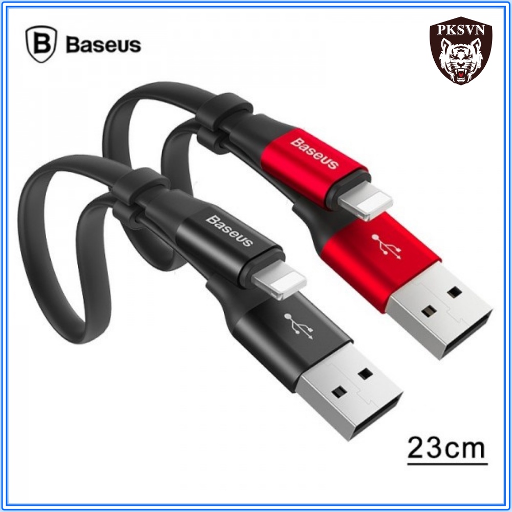 Cáp Sạc Baseus Portable 23cm  cho 13 Pro Max trở xuống, Hỗ Trợ Truyền Dữ Liệu Tốc Cao
