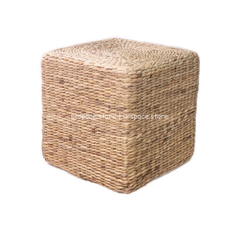 Đôn ngồi thư giãn bằng lục bình tự nhiên vuông, tròn nhiều size