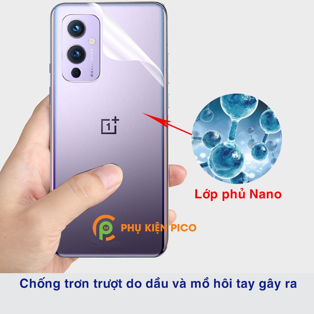 Dán lưng Oneplus 9 full mặt lưng full viền dẻo trong suốt PPF tự phục hồi vết xước - Dán dẻo Oneplus 9