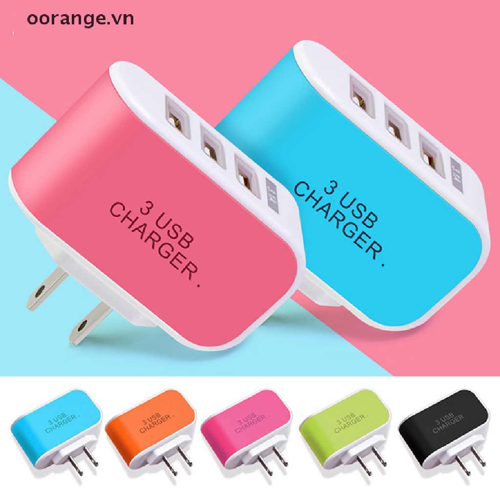 Bộ SạC 3 CổNg USB VớI ĐèN LED