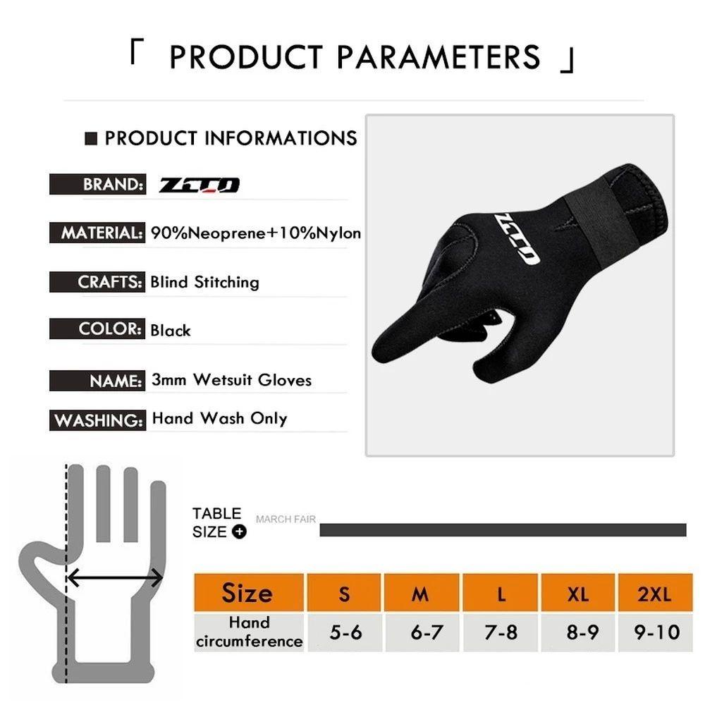 Găng Tay Lặn Biển Co Giãn Chất Liệu Neoprene