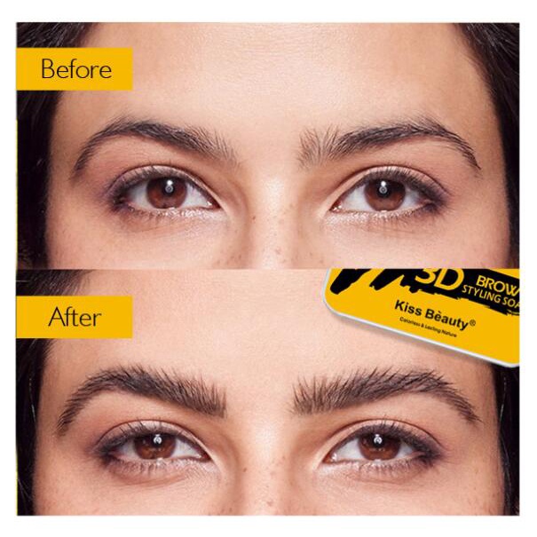 Sáp Vuốt Định Hình Chân Mày, Lông Mi Chống Thấm Nước -KISS BEAUTY 3D