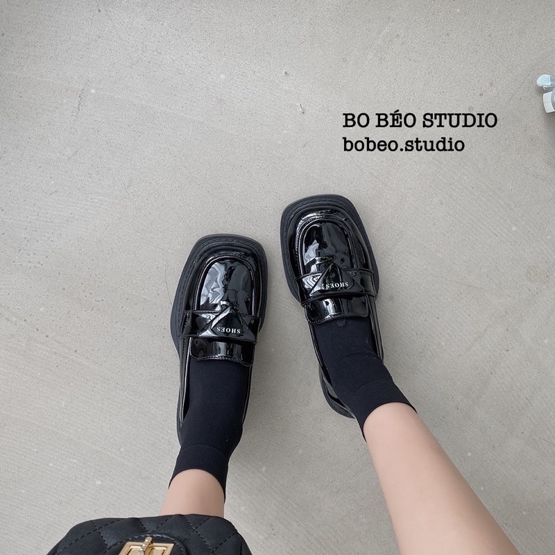 Giày lười đế bằng O12 SHOES phong cách tiểu thư Hàn Quốc