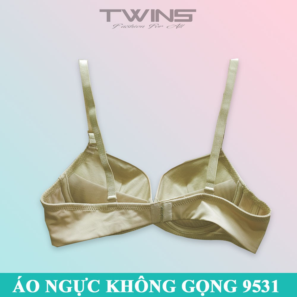 Áo ngực không gọng nữ nâng ngực mút dày Pensee 9531 cúp xéo màu trơn size 34, 36, 38
