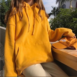 Áo HOODIE BASIC YELLOW Vàng Trơn UNISEX