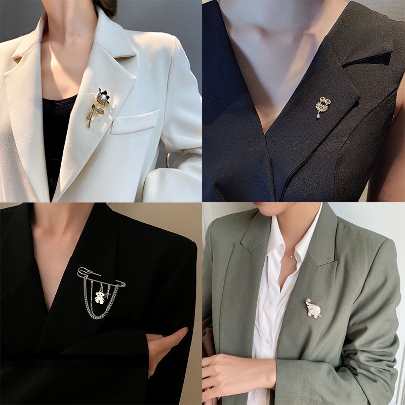 Ghim Cài Áo Hình Hoa Đính Ngọc Trai Chống Ánh Sáng Thời Trang Hàn Quốc Cho Nữ