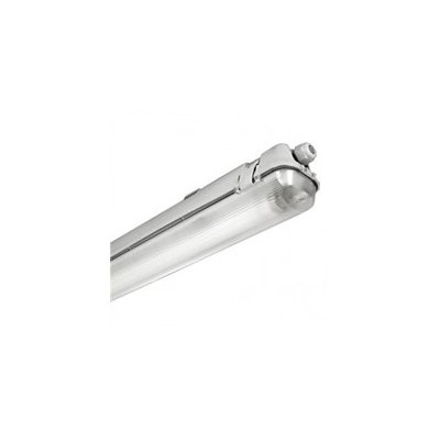 Máng đèn led chống ẩm Asia Lighting máng đèn tuýp đơn đôi 1m2 60cm thân nhựa ABS có tản quang bảo hành 24 tháng