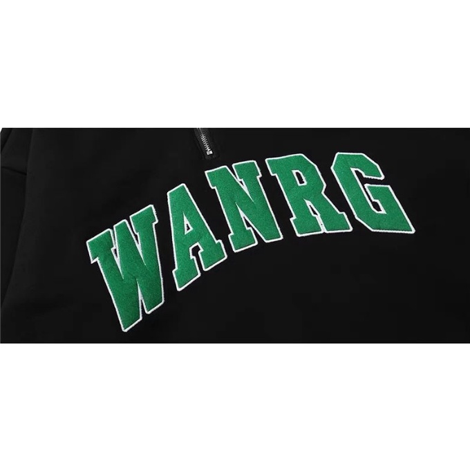 Áo Sweater Cổ Polo Dáng Rộng In Chữ Thời Trang Cho Cặp Đôi