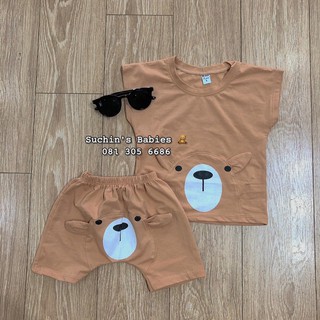 Bộ ba lỗ gấu cho bé BC0050 Suchin