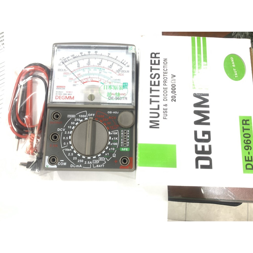 [DE - 960TR] Đồng Hồ Đo Điện Vạn Năng DE - 960TR (xanh)