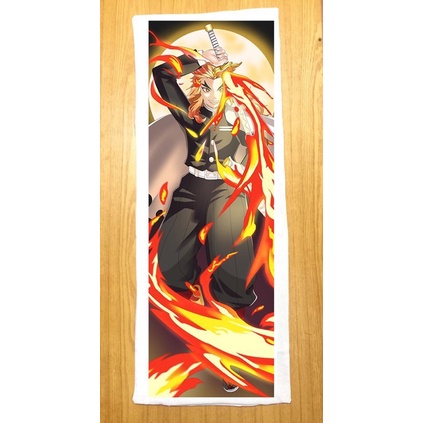 Gối ngủ Rengoku Kyoujurou dài 40cm x 1m /Gối ôm dài Viêm trụ kimetsu no yaiba