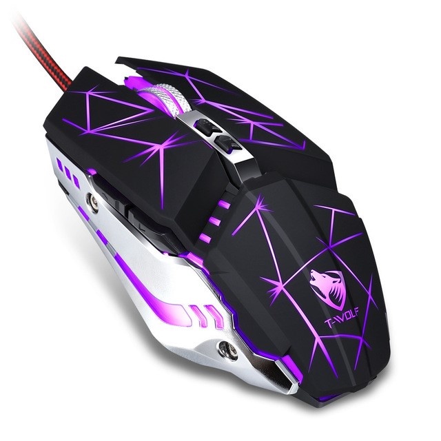 Chuột Mouse T-WOLF V7 LED USB Gaming