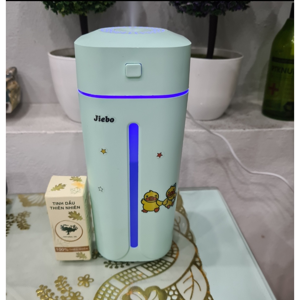 Máy Xông Tinh Dầu Phòng Ngủ JIEBO  Có Đèn Led - Thơm Phòng , Giữ Ẩm