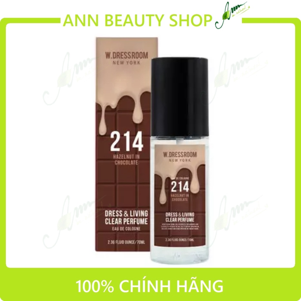 Nước xịt thơm W. Dressroom 70ml