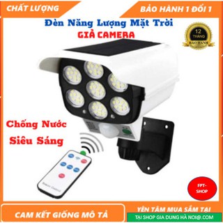 Đèn năng lượng mặt trời, Đèn led giả camera tự động bật tắt chống chộm, chống nước