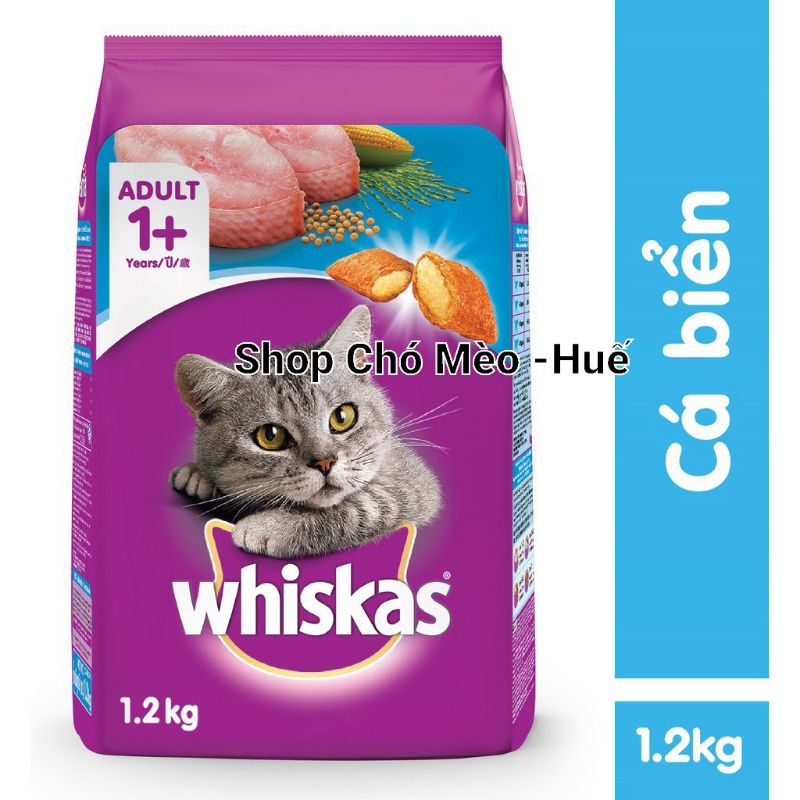 HẠT WHISKAS BAO 1KG2 MÈO LỚN VÀ MÈO CON