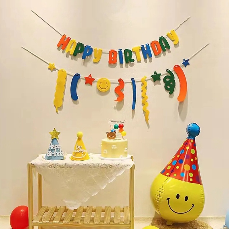 Dây Cờ Treo Trang Trí Tiệc Sinh Nhật Nhiều Màu Sắc