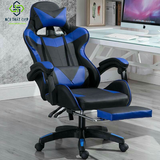 Ghế game da pu cao cấp vp-552 có ngã, có gác chân, gối massage thoải mái