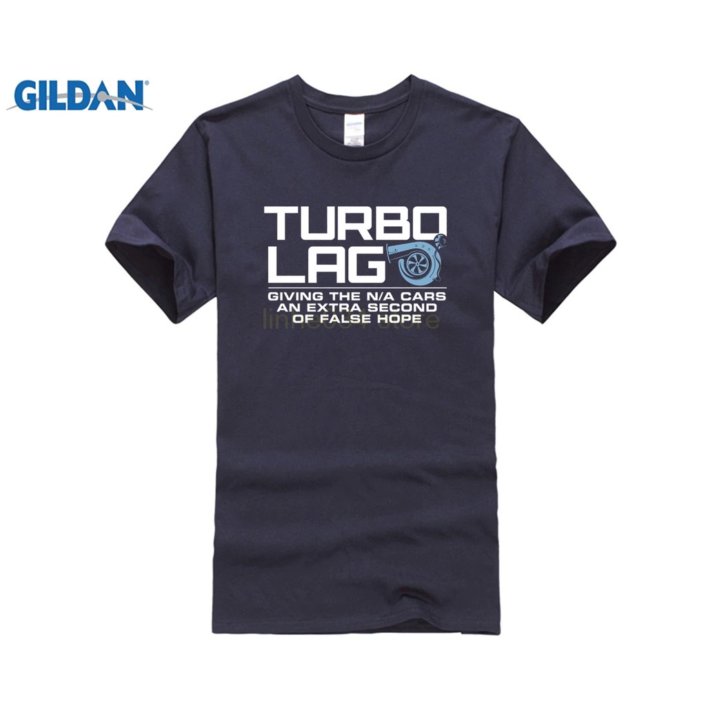Diy Turbo Lag Mens Car T Shirt - Gift For Him Dad Drag Racinger Drift Motorsporter tee Navy