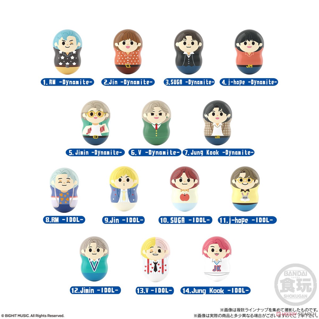 Lật Đật Nhân Phẩm Coonuts BTS TinyTan Chính Hãng - Gói Chưa Bóc