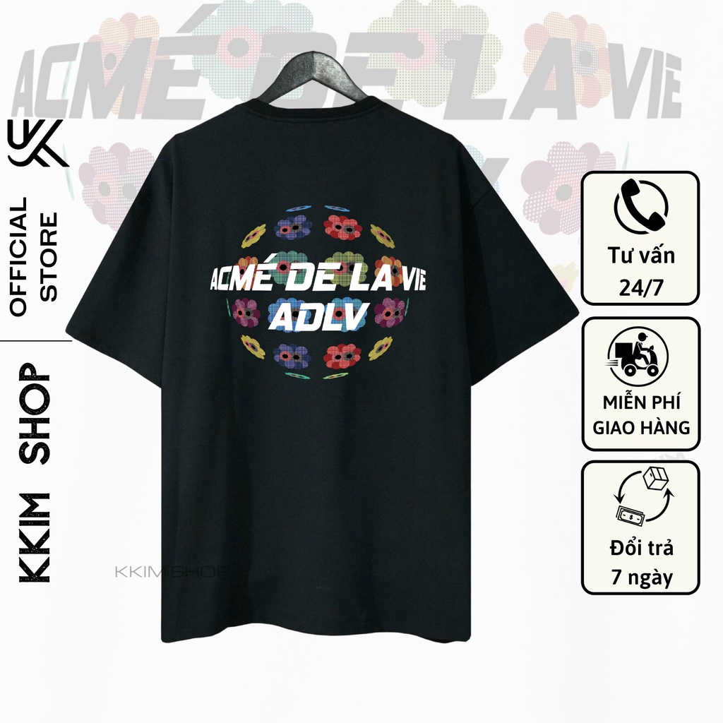 Áo Thun Tay Lỡ Acmé De La Vie (ADLV), Form rộng oversize, áo phông unisex, chất liệu Cotton - KKIM Shop