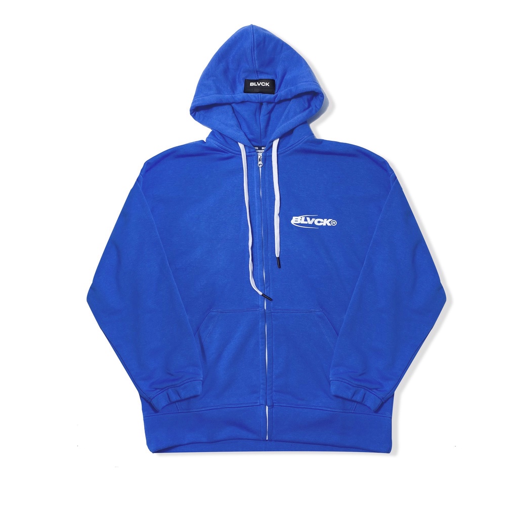 Áo khoác nỉ Hoodie Zip BLVCK logo - Blue | Xanh Dương