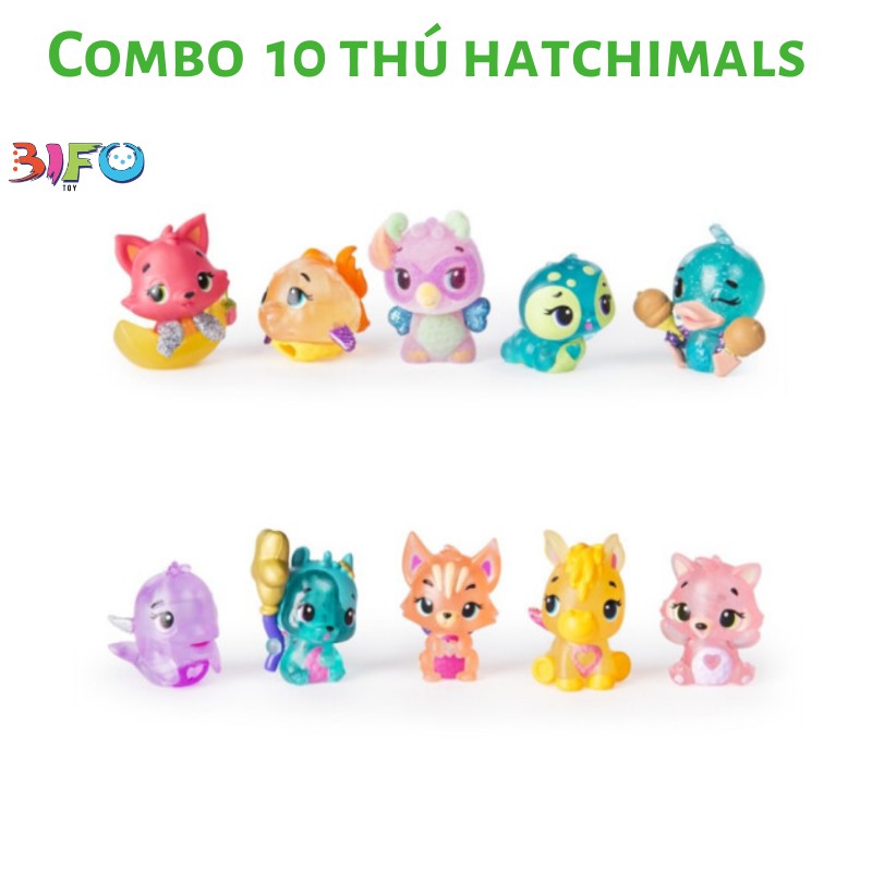 [Mã TOYOCT hoàn 20K xu đơn 50K] Combo đồ chơi thú Hatchimals, đồ chơi Shopkins cho bé thỏa thích vui chơi