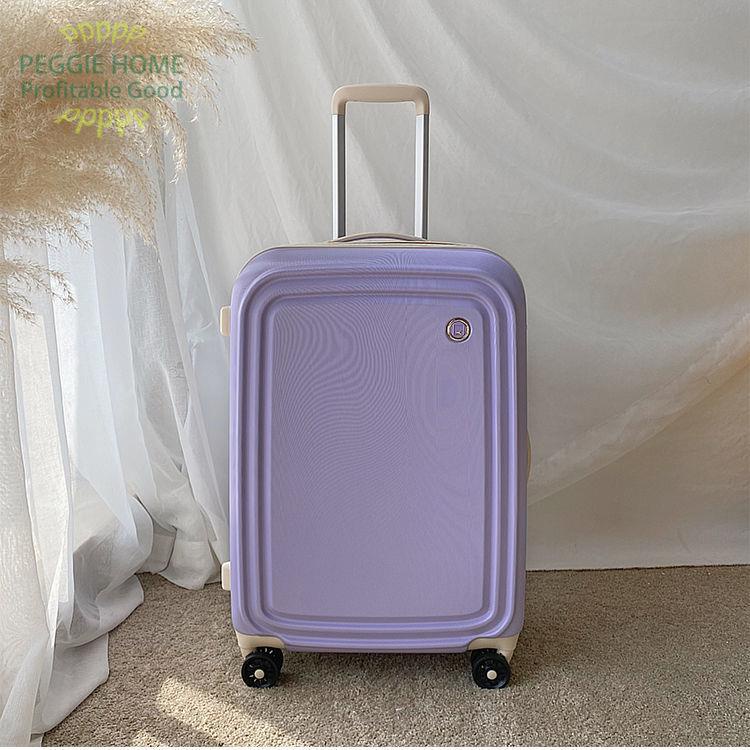 PEGGIEHOMEXuất khẩu hành lý lên máy bay chống trầy xước và mài mòn trong trường hợp xe đẩy màu đỏ câm bánh đa năng vali