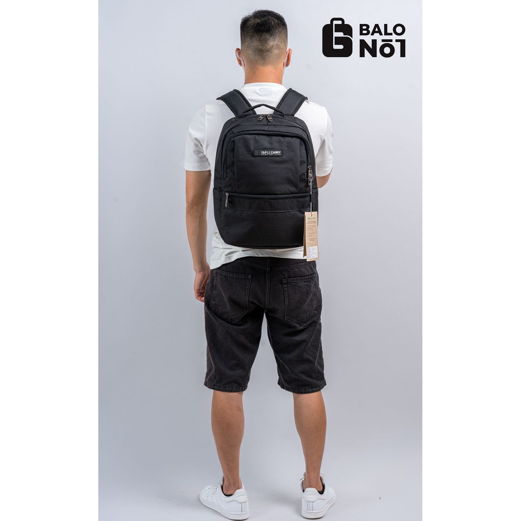 Balo Thời Trang Cao Cấp Simple Carry ISSAC 6 Black