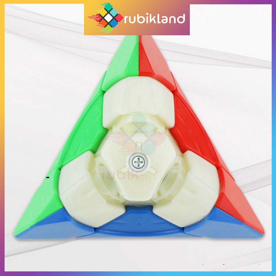 Rubik Biến Thể YJ Petal Pyraminx Yulong Rubic Biến Thể Tam Giác Pyraminx Stickerless Đồ Chơi Trí Tuệ Trẻ Em