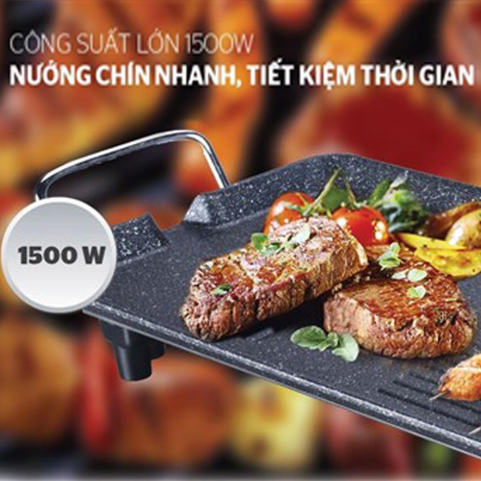 [BẢO HÀNH CHÍNH HÃNG] Bếp nướng điện không khói SUNHOUSE SHD4607 - 1500w ⚡Tặng kèm chổi quét dầu ăn + que xiên  đồ nướng